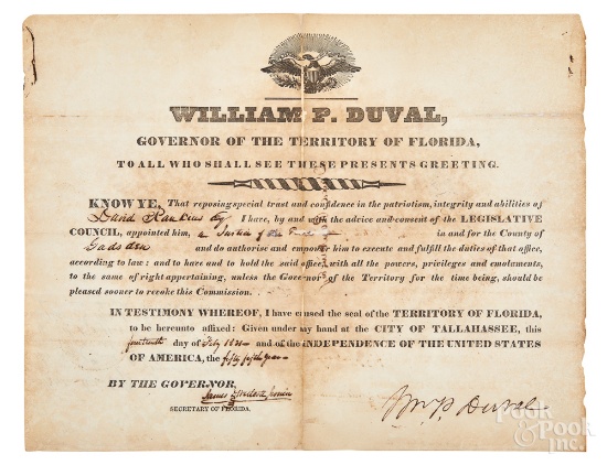 William P. Duval, Florida Governor appointment
