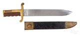 Civil War Dahlgren bowie knife bayonet & scabbard