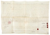 Thomas Willing signed vellum indenture