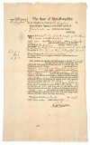 Nathaniel Folsom signed New Hampshire Writ