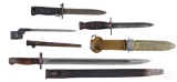 Four military bayonets