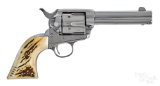 Colt nickel plated single action army revolver