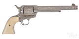 Cased Colt cattle brand engraved SAA revolver