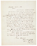Franz Sigel Civil War signed letter, 1862