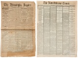 The Philadelphia Inquirer, Lincoln assassination