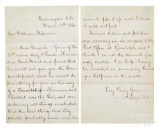 James A. Garfield signed letter, 1869