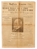 Buffalo Courier President McKinley Shot newspaper