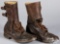 US WWII military boots, with double buckles