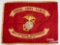 Vintage embroidered Marine Corps League flag