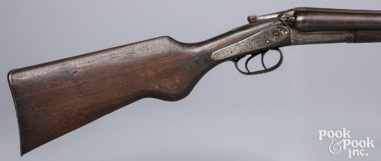 W. H. Hamilton double barrel side by side shotgun