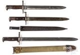 Three US bayonets