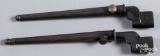 Two British no. 4 MK II bayonet and scabbards