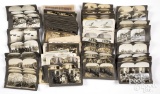 Large group of stereoview cards, most of WWII