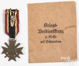 German WWII War Merit Cross, second class