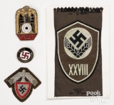 Group of German WWII pieces, to include RAD sleave