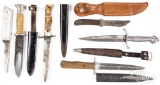 Miscellaneous military knives, to include a German