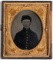 Civil War tin type photograph of a soldier