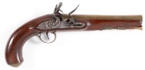English brass barrel flintlock trade pistol
