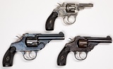 Three Iver Johnson double action revolvers