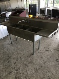 Stainless Steel 3 Compartment Restaurant Sink