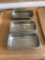 1/3 Size Stainless Steel Hotel Pans