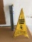 Wet Floor Sign popup safety cones