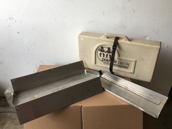 Stainless Steel shelves and Baby Changer