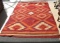 Vintage Native American Navajo woven rug Transistional, C. 1890's; 53 12 x 84 in