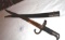 German Bayonet Sabre with Scabbard, 27 inch overall