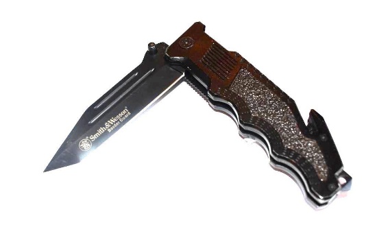 Large Smith & Wesson " Border Guard" Folding Knife