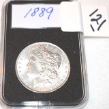 Key Date 1889 U S Morgan Silver Dollar, Crisp Detail and Finish