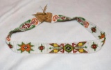 Vintage Native American Beaded Hatband