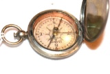 Vintage Compass in Silver Watch Case