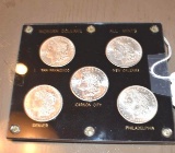 Highly Collectible Set of Morgan Silver Dollars from each Mint