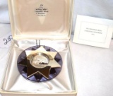 Franklin Mint Sterling Silver Christmas Ornament 1975