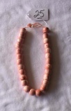 Strand of light pink CORAL Beads