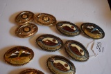 Hand Crafted Belt Buckles (10) total