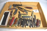 Vintage mixed lot of mainly folding pocket knives, AS IS Rusted condition