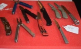 Estate Knives to include Leatherman style, Utility Knives, Camp Knife, Buck