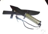 Survival Bowie Knife with compass and survival gear