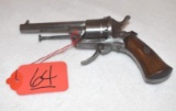 Antique Pinfire Revolver with Octagon barrel, 3.5 in barrel