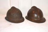 WWI Infantry Adrian Helmets with ridge across top