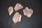 Four Agate Slabs range from 2 to 5 inches wide 1 lb 9.5 oz total
