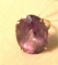 Sterling silver Ring with Large Amethyst Center stone
