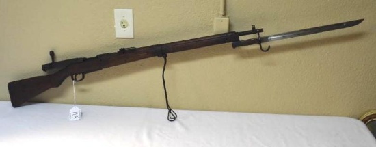 Japanese Arisaka Type 54 Rifle with Full MUM and Wire Prop attached