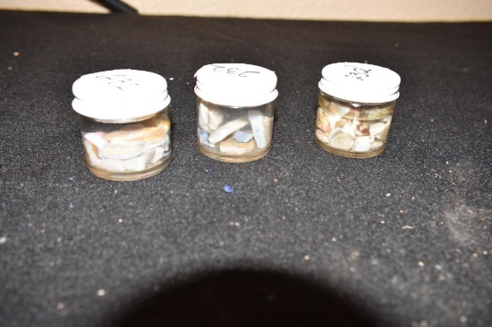 Jars with Specimans of Mixed Colors and Sizes Opal