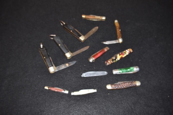 Grouping of misc pocket and folding knives, estate lot