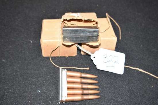 Three Boxes with 3 clips five round shells in each