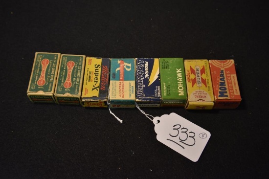 Vintage 22 Collector Ammo in vintage Boxes