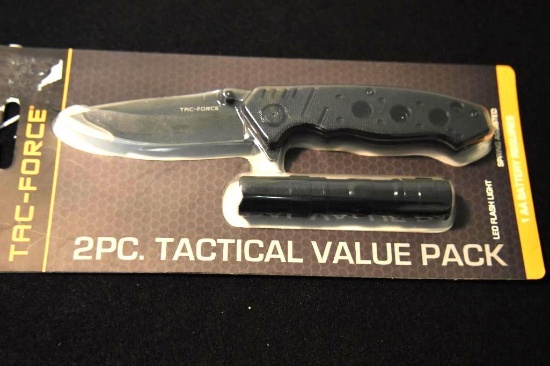 Tac Force Folding knife and LED Flashlight new in package